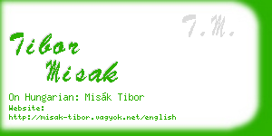 tibor misak business card