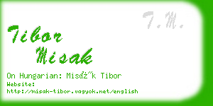 tibor misak business card